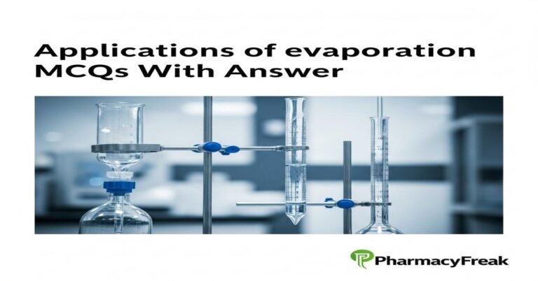 Applications of evaporation MCQs With Answer