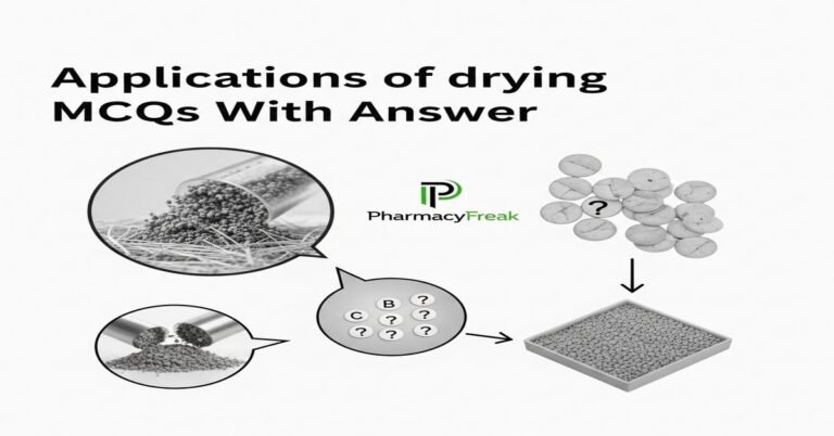 Applications of drying MCQs With Answer
