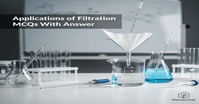 Applications of filtration MCQs With Answer