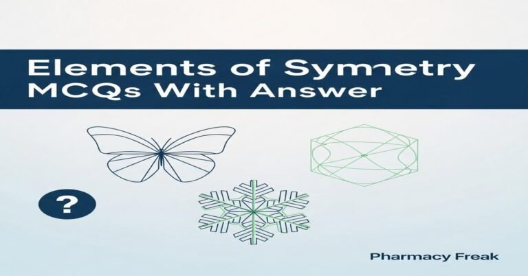 Elements of symmetry MCQs With Answer