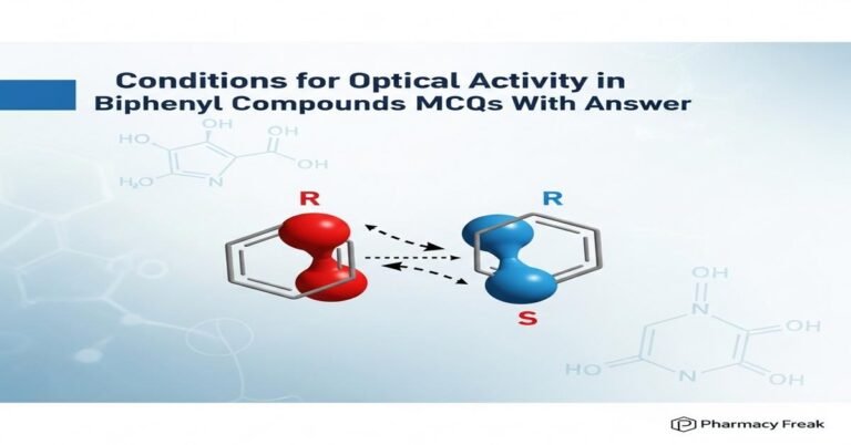 Conditions for optical activity in biphenyl compounds MCQs With Answer