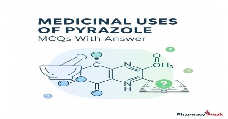 Medicinal uses of pyrazole MCQs With Answer