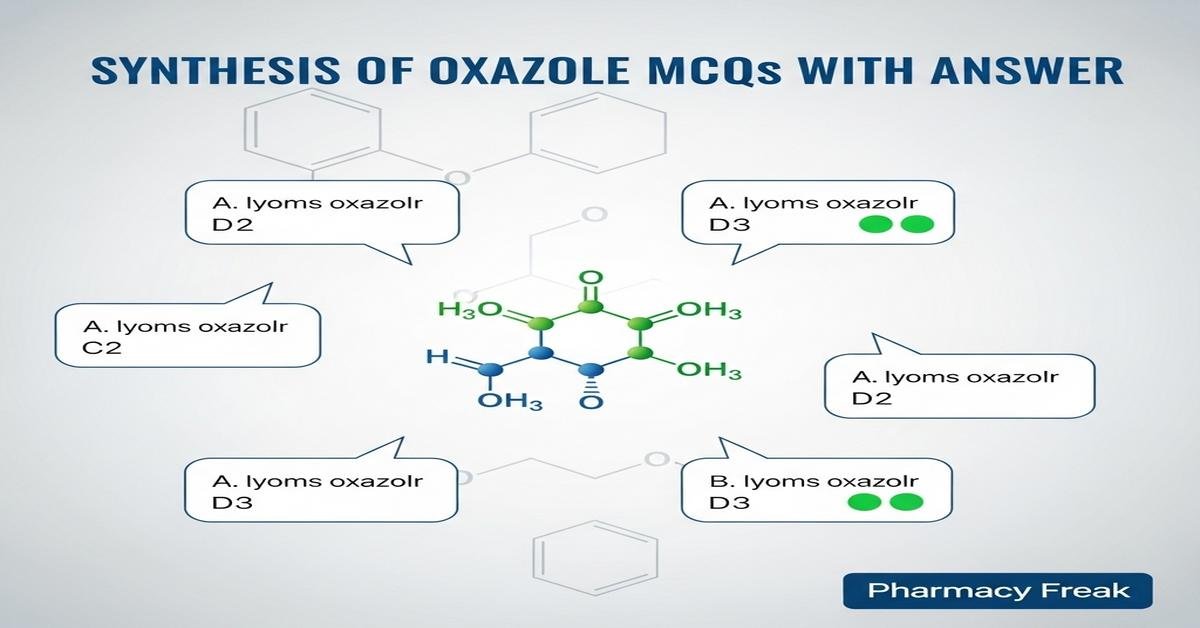 Synthesis of oxazole MCQs With Answer