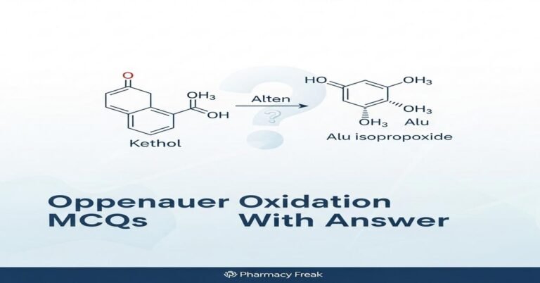 Oppenauer oxidation MCQs With Answer