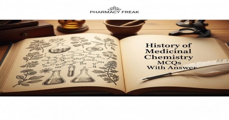 History of medicinal chemistry MCQs With Answer