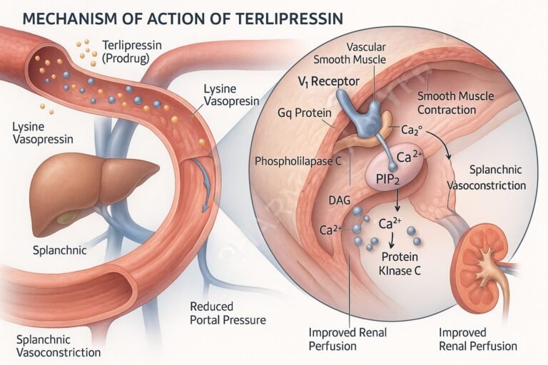 mechanism of action of terlipressin