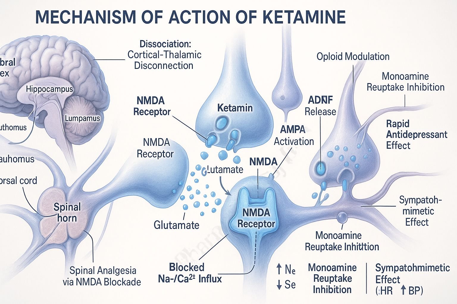 mechanism of action of ketamine