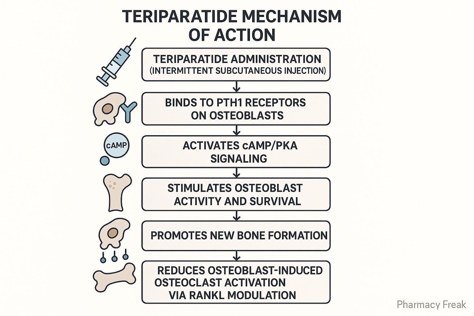 Mechanism of Action of Teriparatide