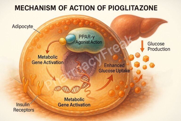 mechanism of action of pioglitazone