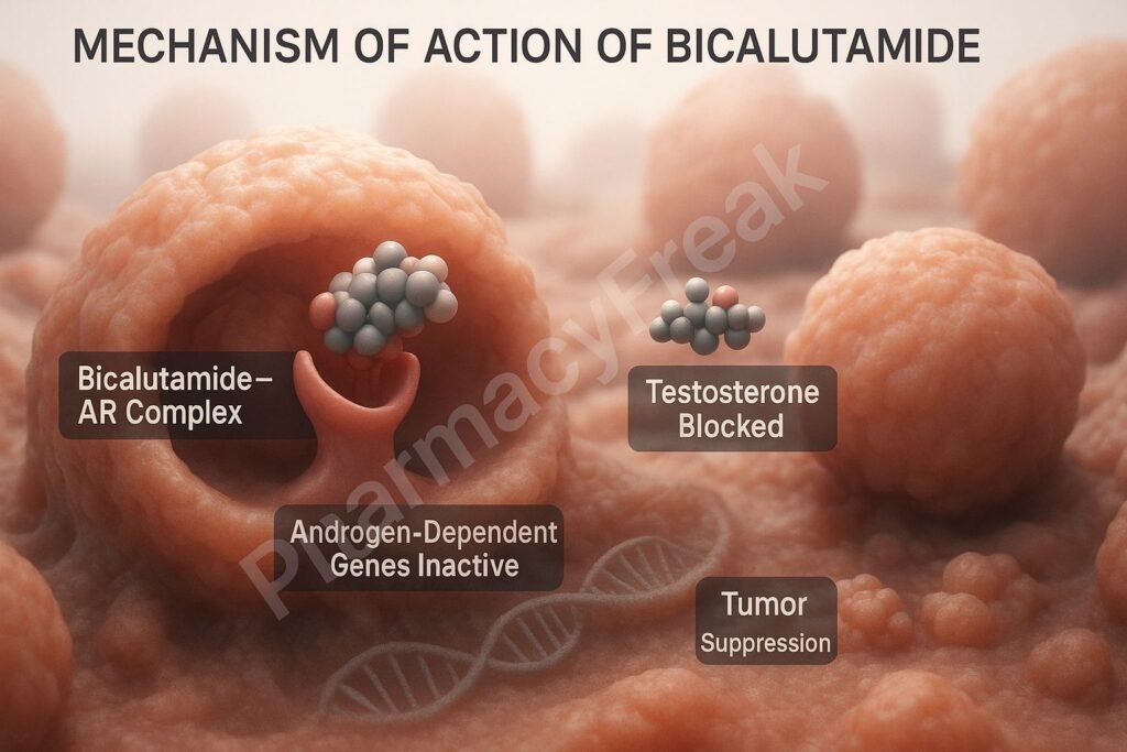 mechanism of action of bicalutamide