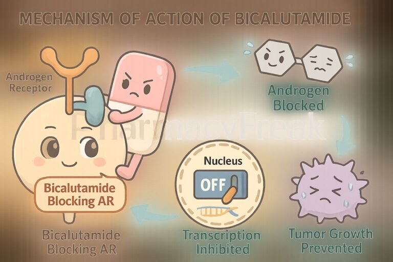 Mechanism of Action of Bicalutamide