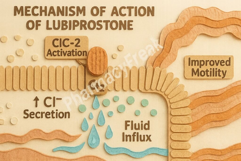 mechanism of action of lubiprostone