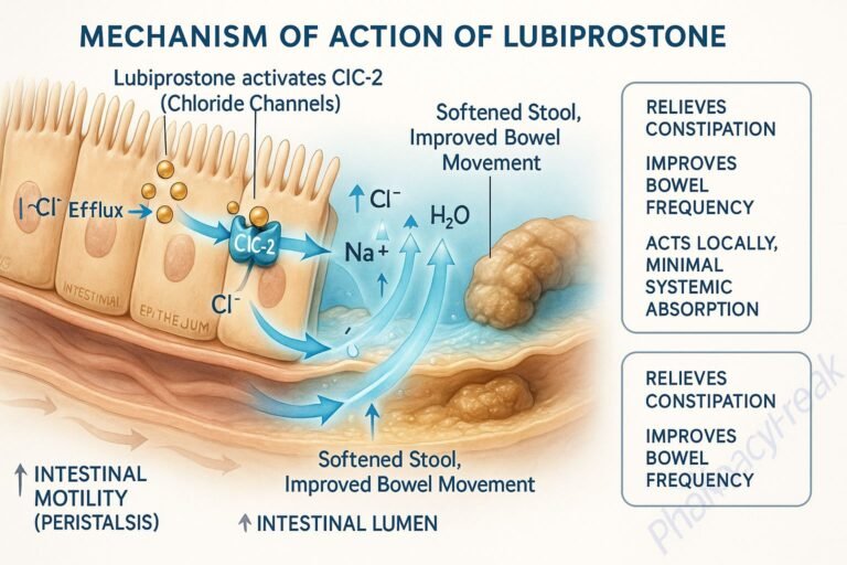 Lubiprostone mechanism of action