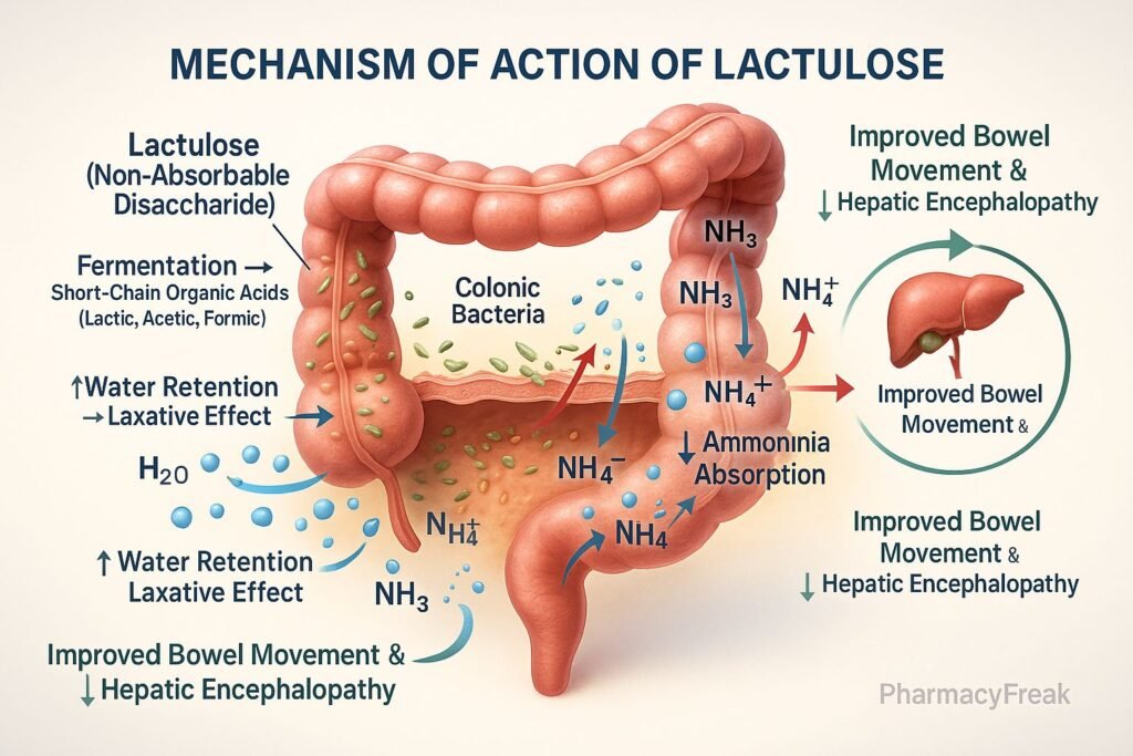 Lactulose mechanism of action