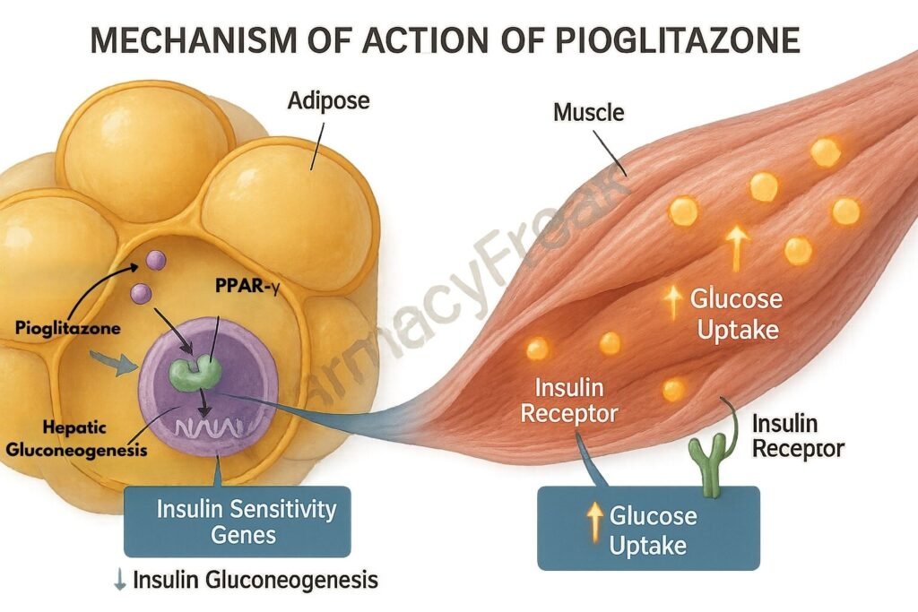 mechanism of action of pioglitazone