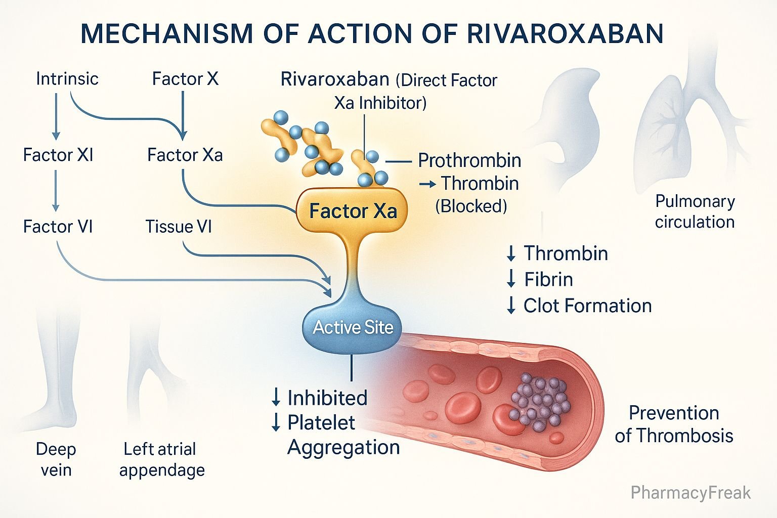 Rivaroxaban mechanism of action