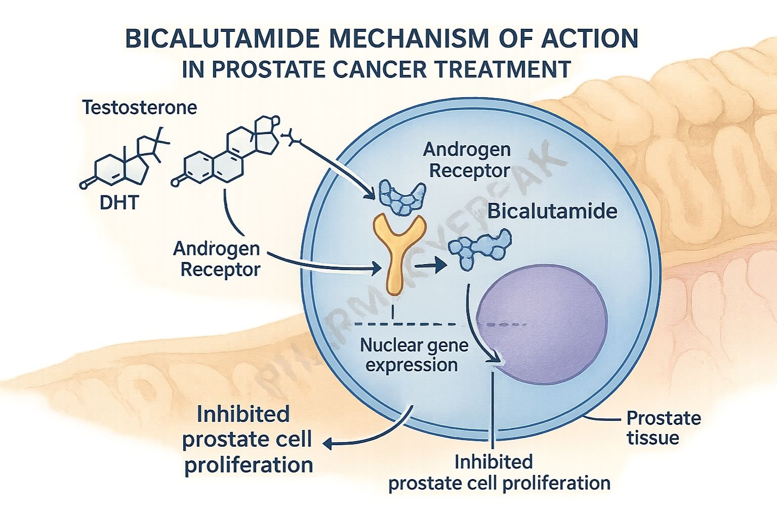 Mechanism of Action of Bicalutamide