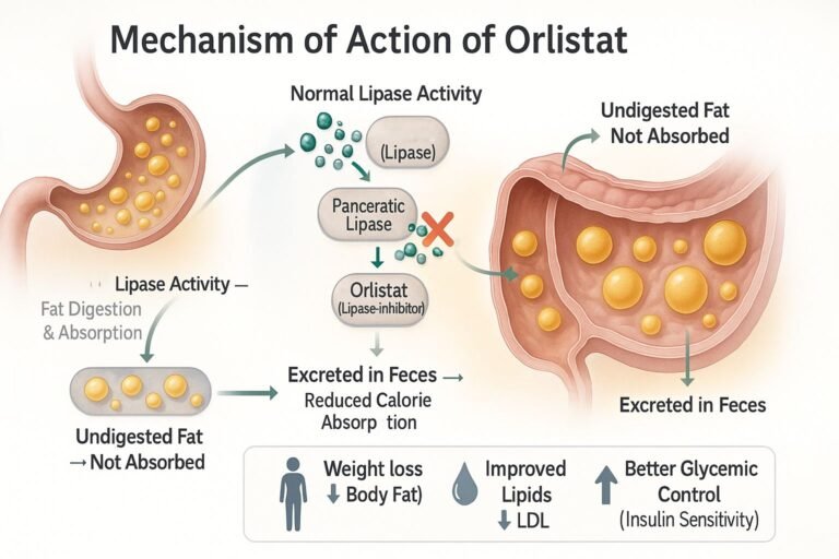 MOA of Orlistat