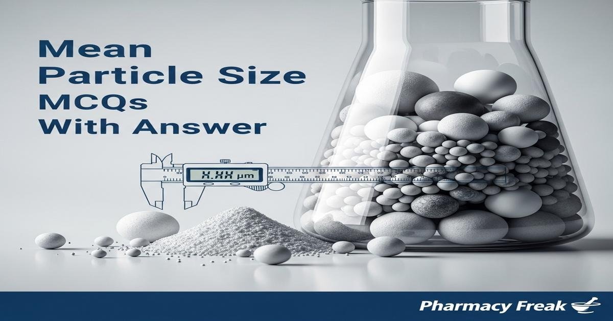 Mean particle size MCQs With Answer
