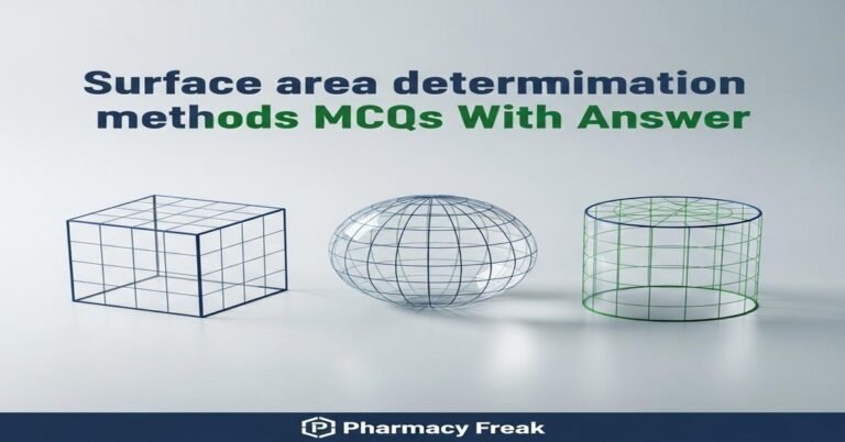 Surface area determination methods MCQs With Answer