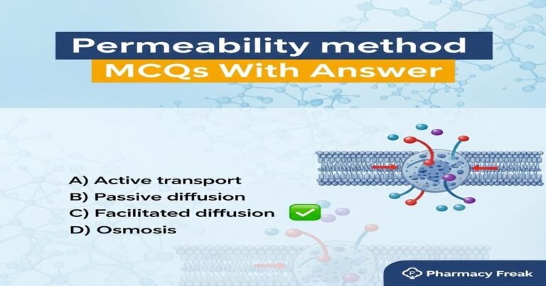Permeability method MCQs With Answer