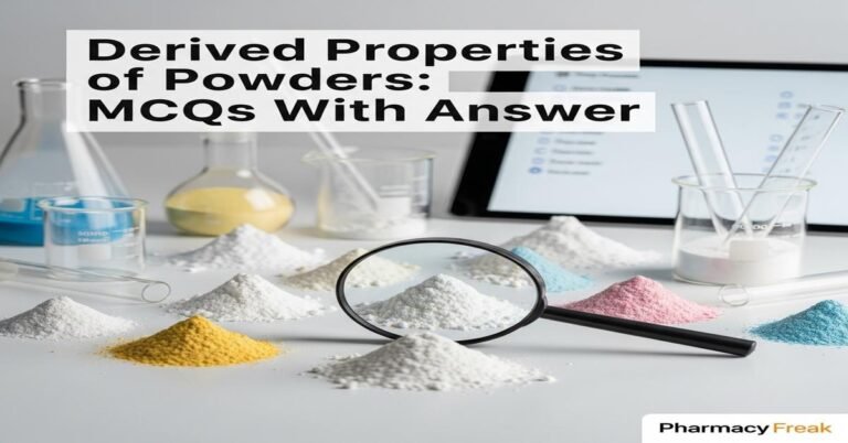 Derived properties of powders MCQs With Answer