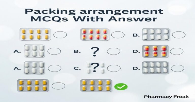 Packing arrangement MCQs With Answer