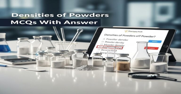 Densities of powders MCQs With Answer