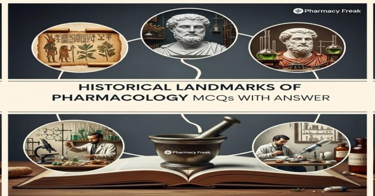 Historical landmarks of pharmacology MCQs With Answer
