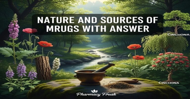Nature and source of drugs MCQs With Answer