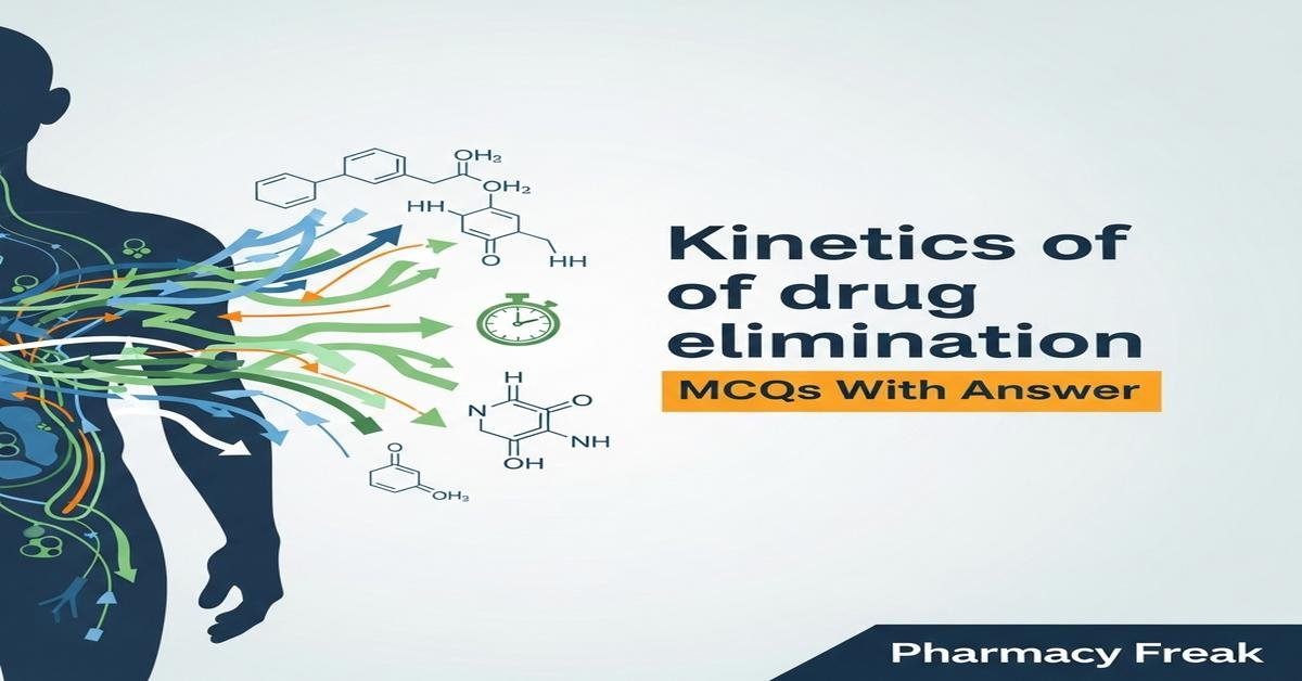 Kinetics of drug elimination MCQs With Answer