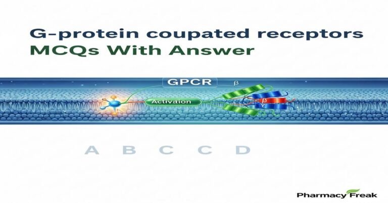 G-protein coupled receptors MCQs With Answer