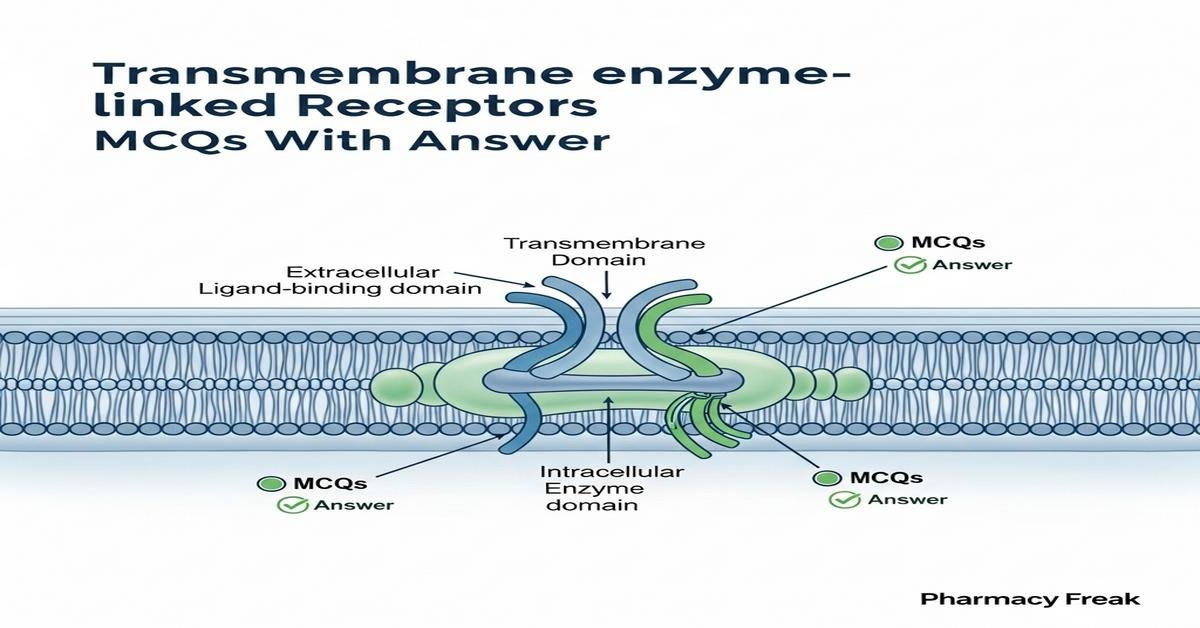 Transmembrane enzyme-linked receptors MCQs With Answer