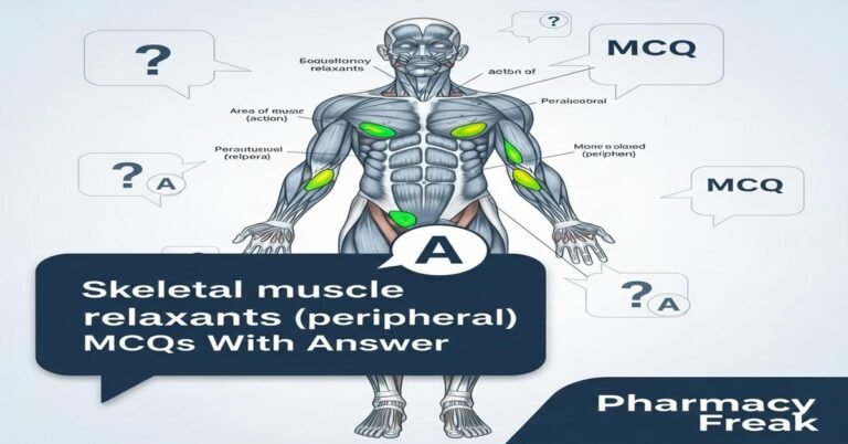 Skeletal muscle relaxants (peripheral) MCQs With Answer