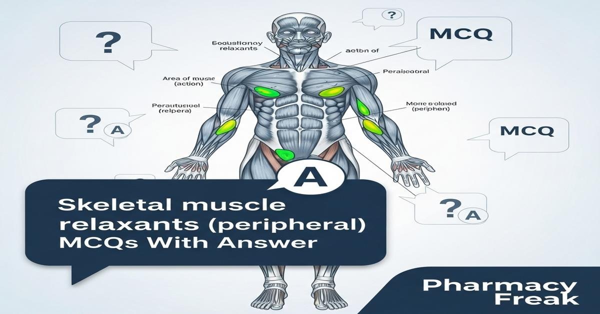 Skeletal muscle relaxants (peripheral) MCQs With Answer