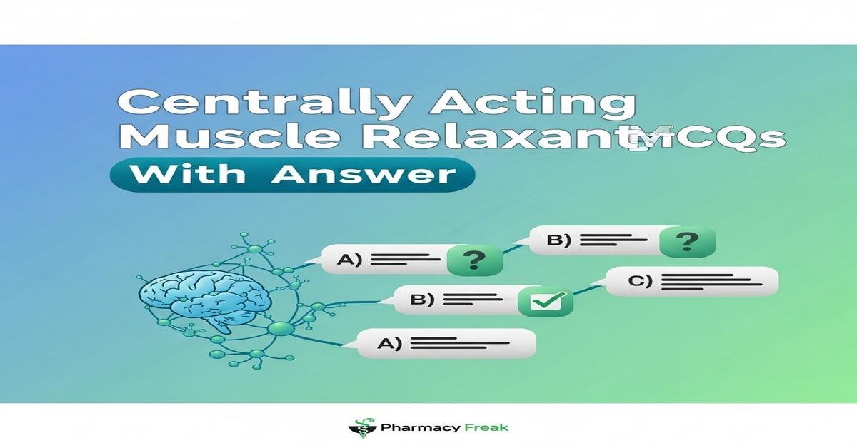Centrally acting muscle relaxants MCQs With Answer
