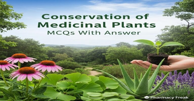 Conservation of medicinal plants MCQs With Answer