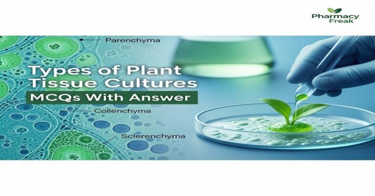 Types of plant tissue cultures MCQs With Answer