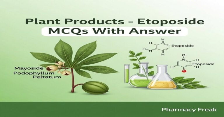 Plant products – Etoposide MCQs With Answer