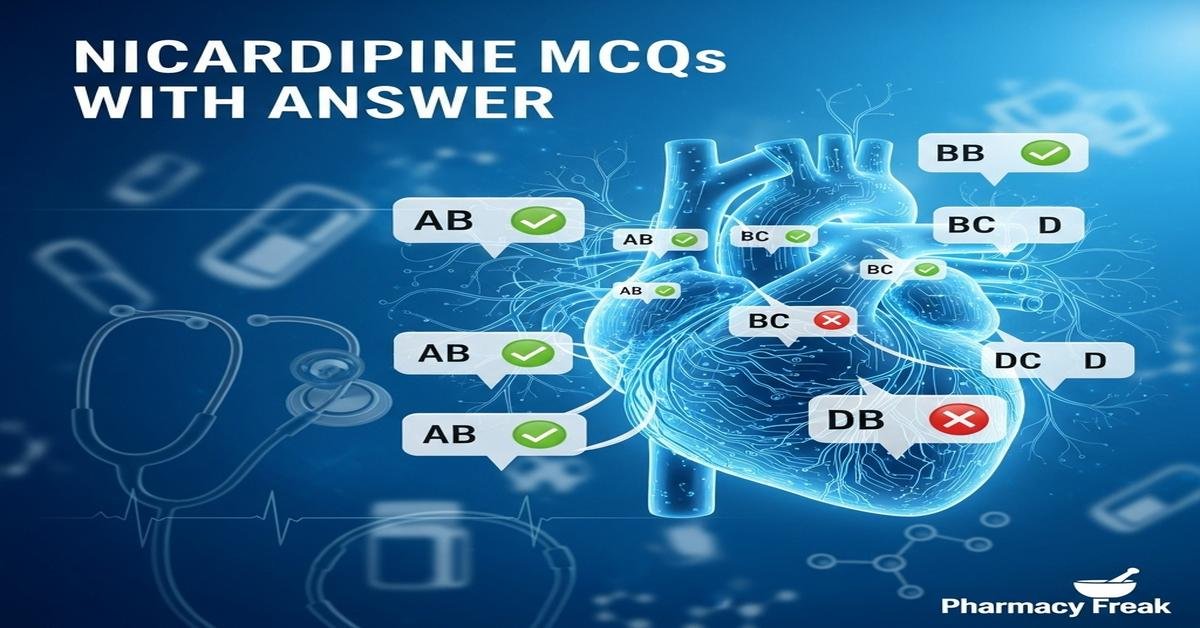 Nicardipine MCQs With Answer