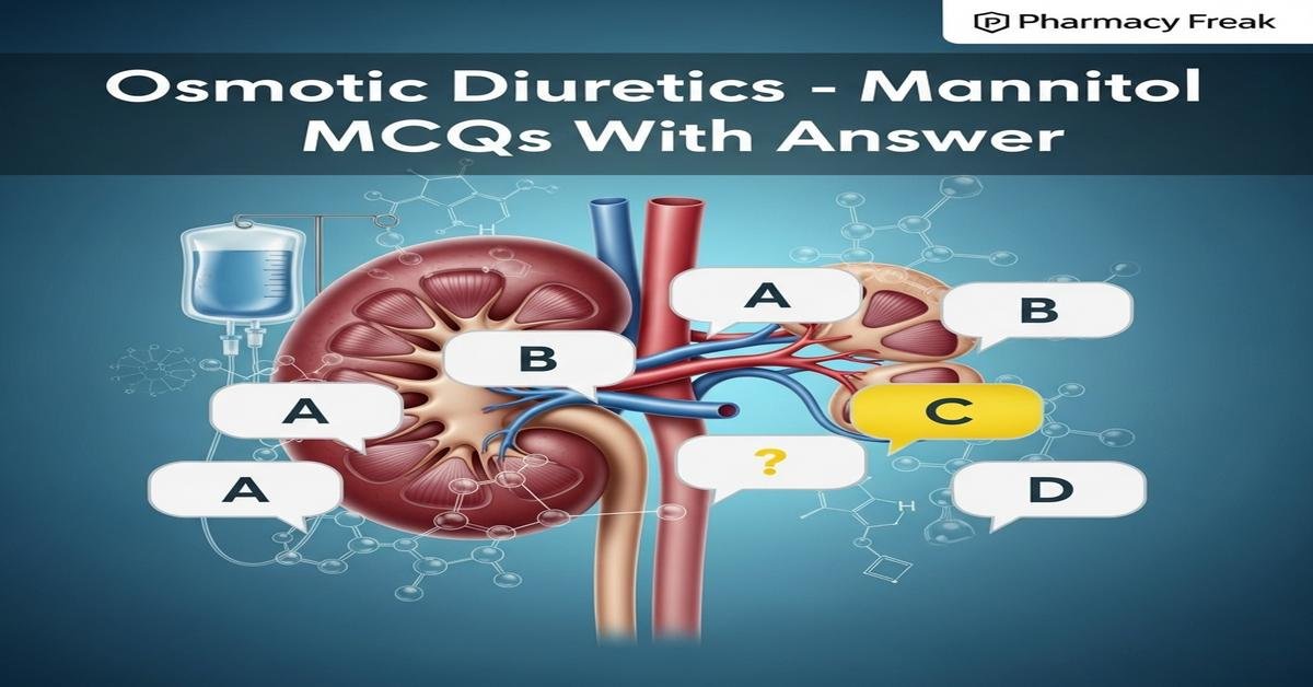 Osmotic diuretics – Mannitol MCQs With Answer