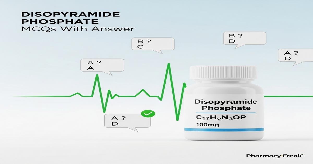 Disopyramide phosphate MCQs With Answer