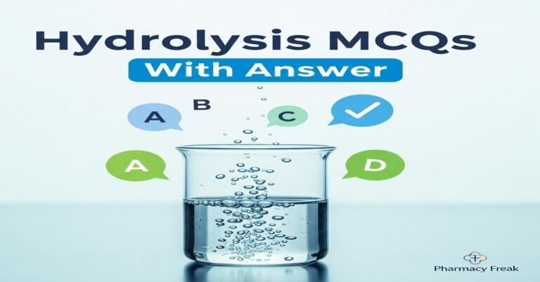 Hydrolysis MCQs With Answer