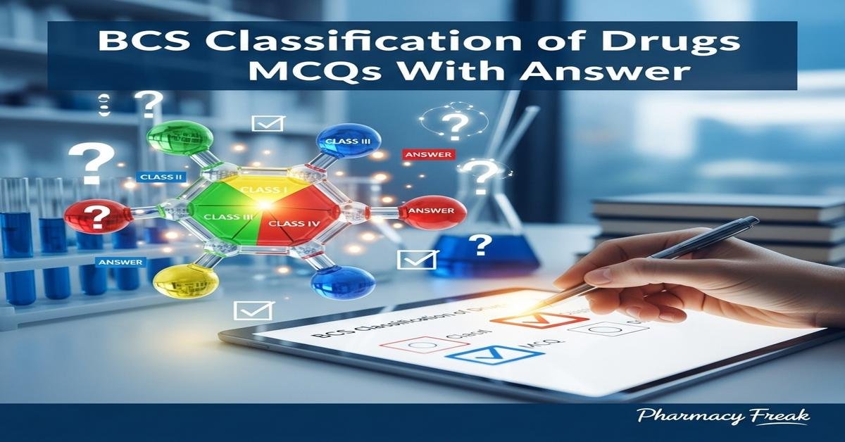BCS classification of drugs MCQs With Answer