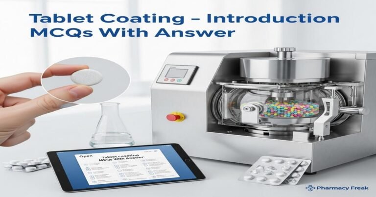 Tablet coating – introduction MCQs With Answer
