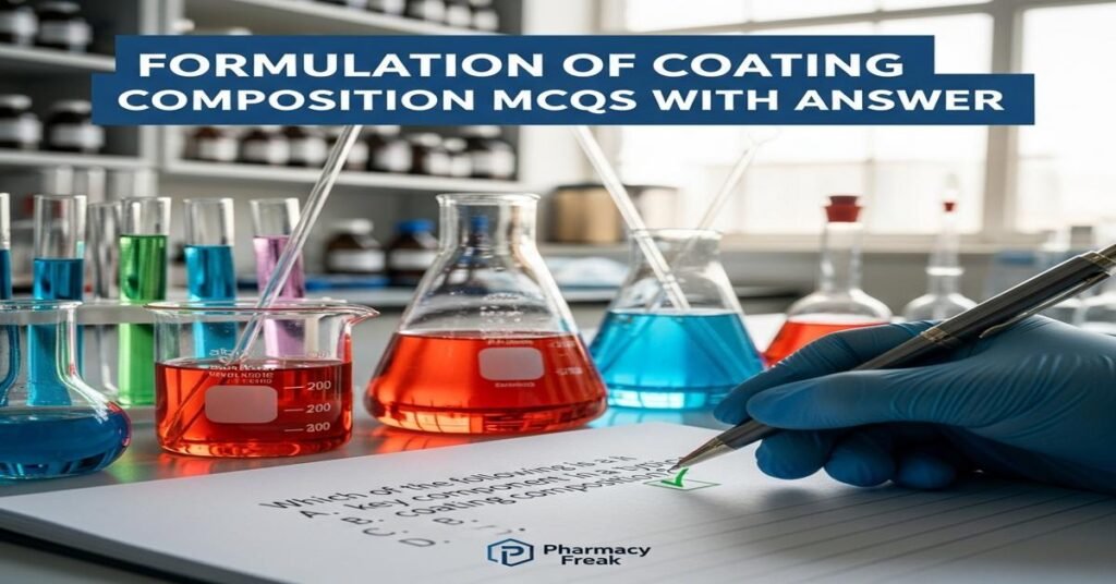 Formulation of coating composition MCQs With Answer