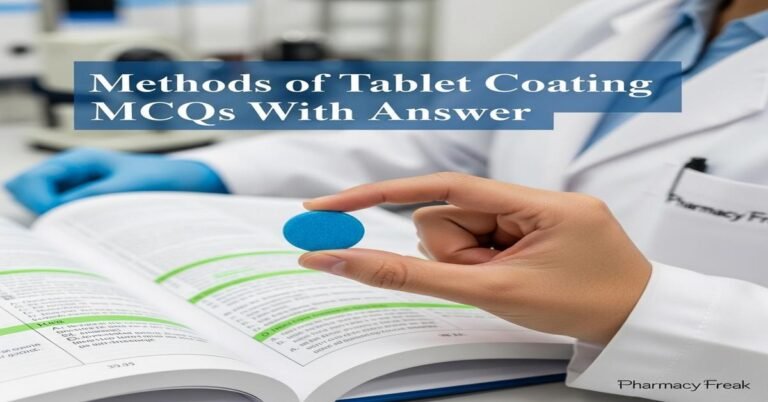 Methods of tablet coating MCQs With Answer