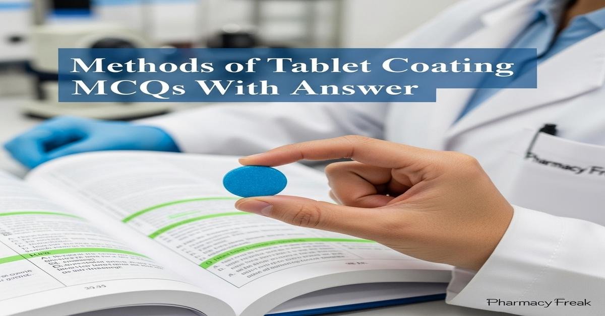 Methods of tablet coating MCQs With Answer