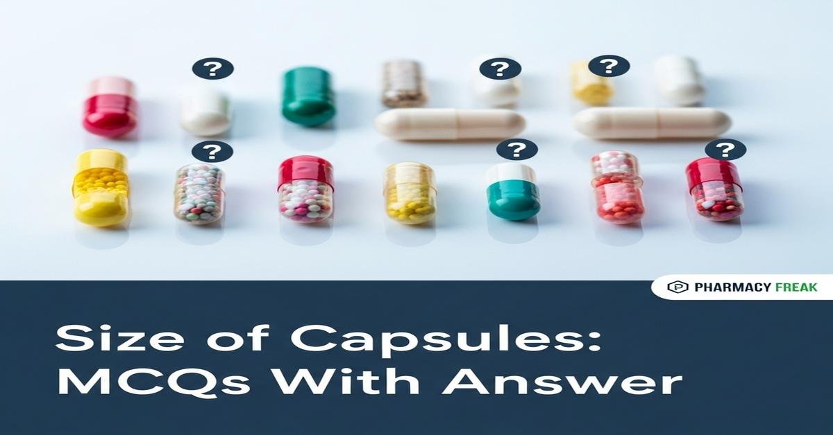 Size of capsules MCQs With Answer