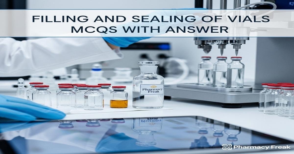 Filling and sealing of vials MCQs With Answer